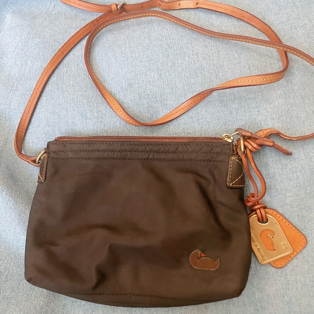 Dooney & Bourke Brown Nylon Crossbody